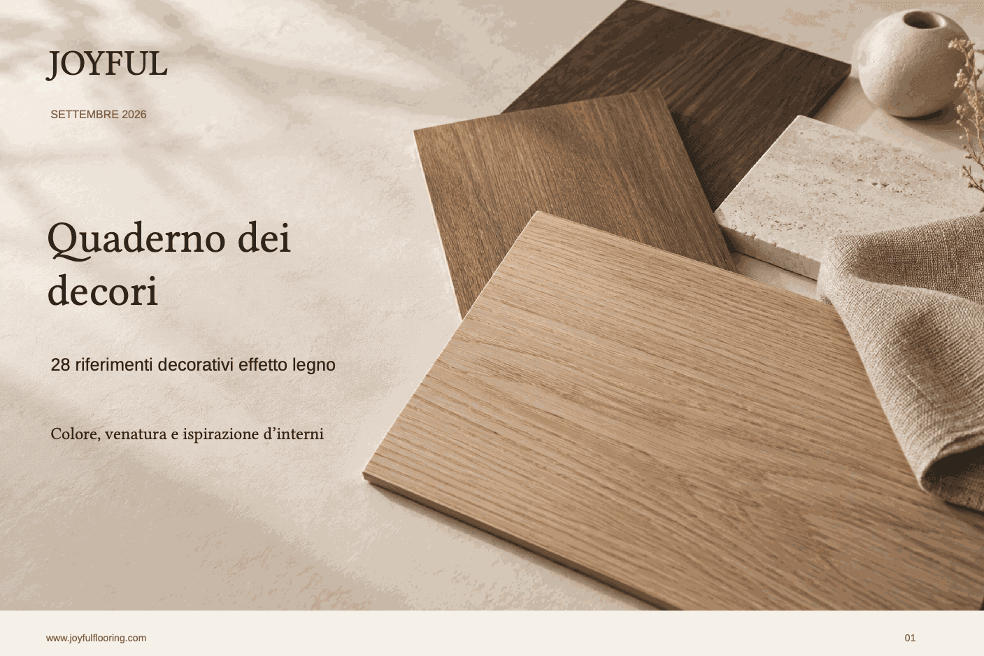 Copertina del quaderno dei decori JOYFUL