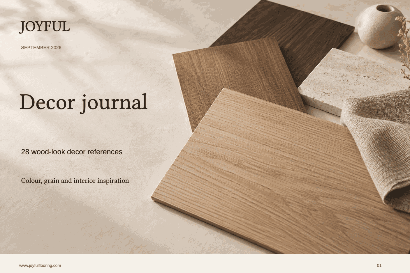 JOYFUL Decor journal cover